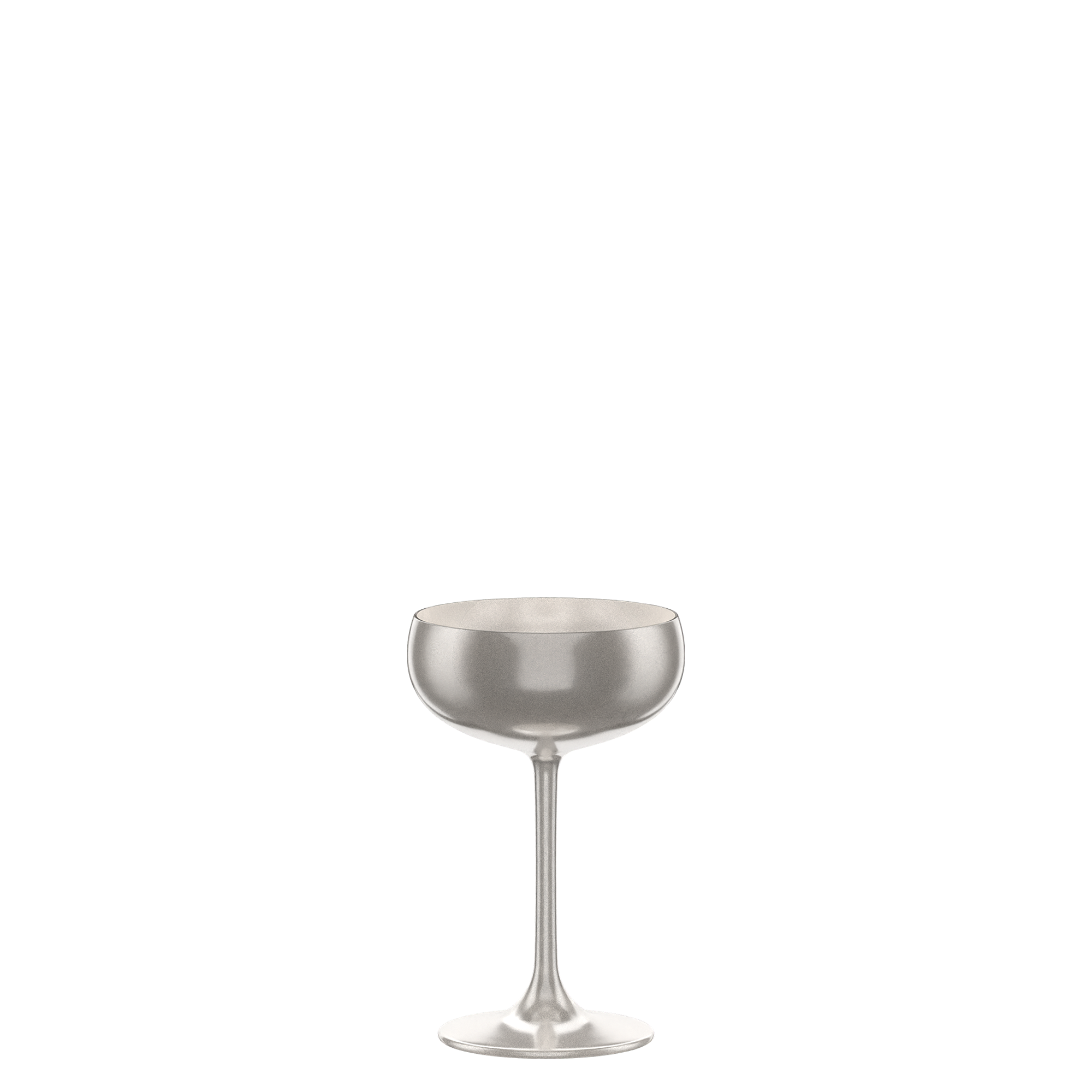 Sparkling Wine Coupe Silver Elements Set of 6