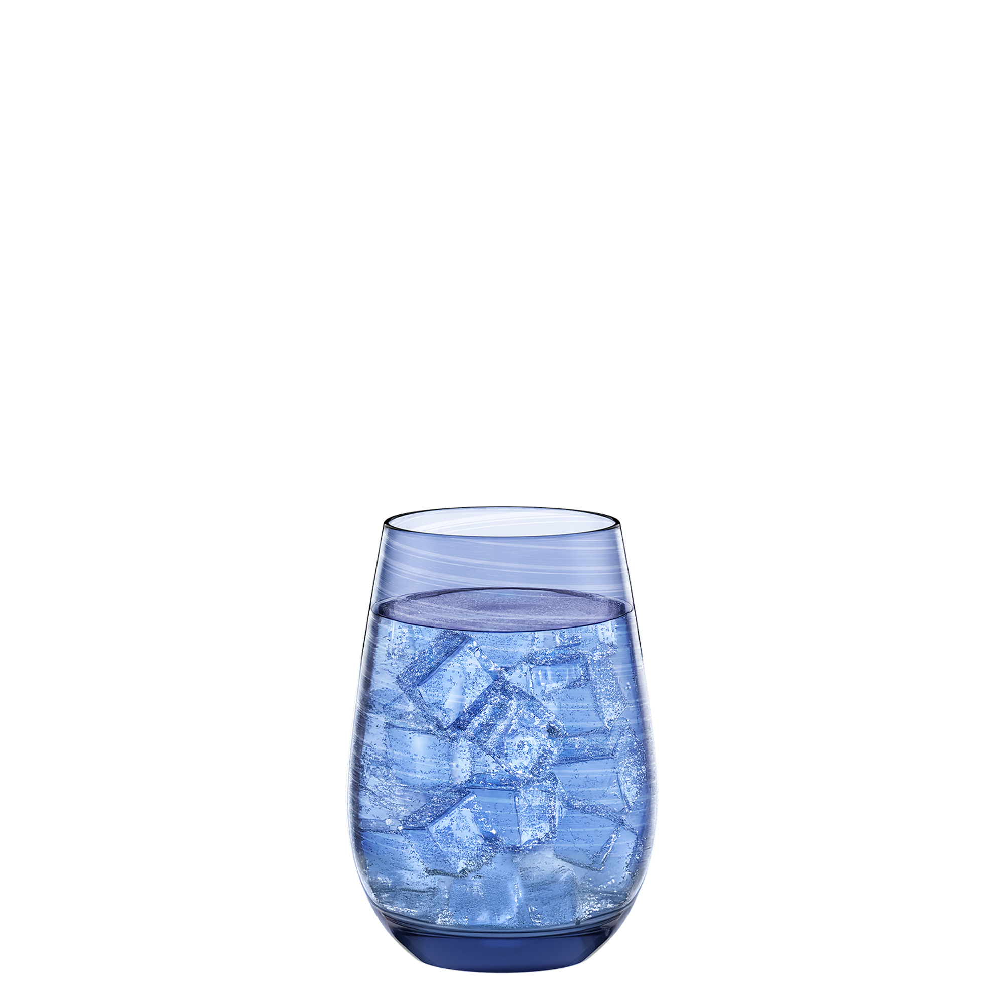 Tumbler Blue Gray Twister Set of 6