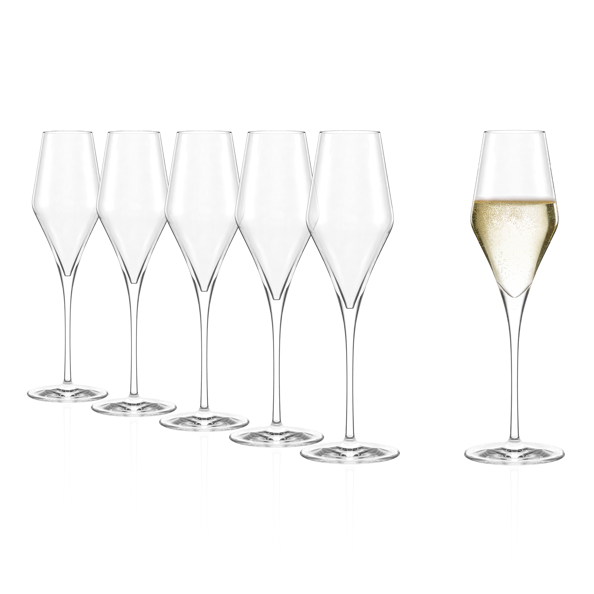 Champagne Goblet Quatrophil Set of 6