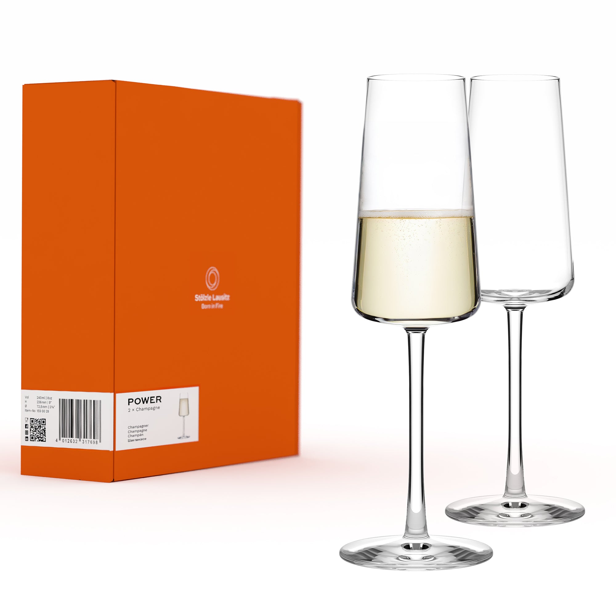 Champagne Glass Power Set of 2