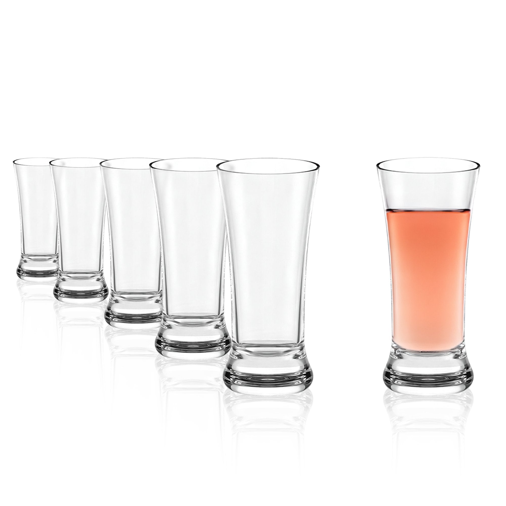 Professionelle Stamper 6er Set von Stölzle Lausitz in klarem Glas für jeden Anlass