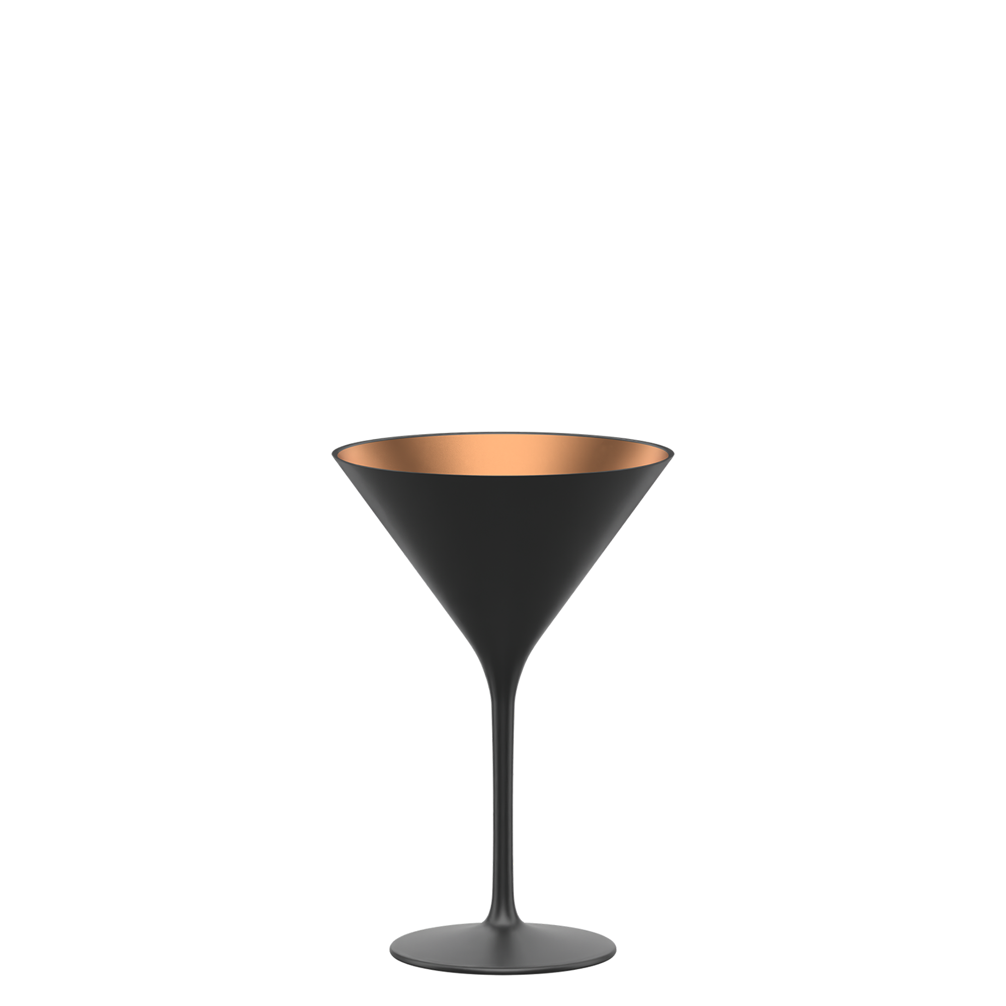 Schwarze Cocktailschale kaufen mit goldenem Innenraum für elegante Cocktails und Getränke