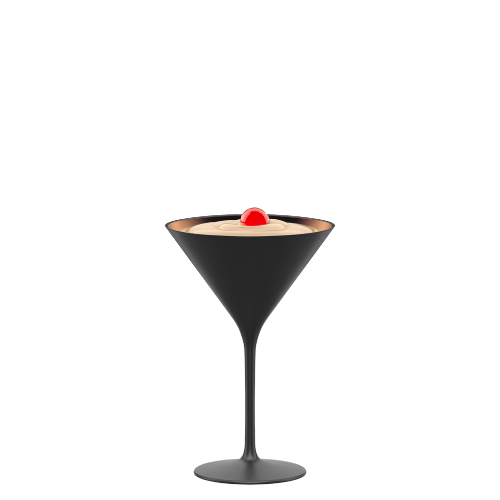 Cocktailschale Schwarz/Bronze Elements 6er Set