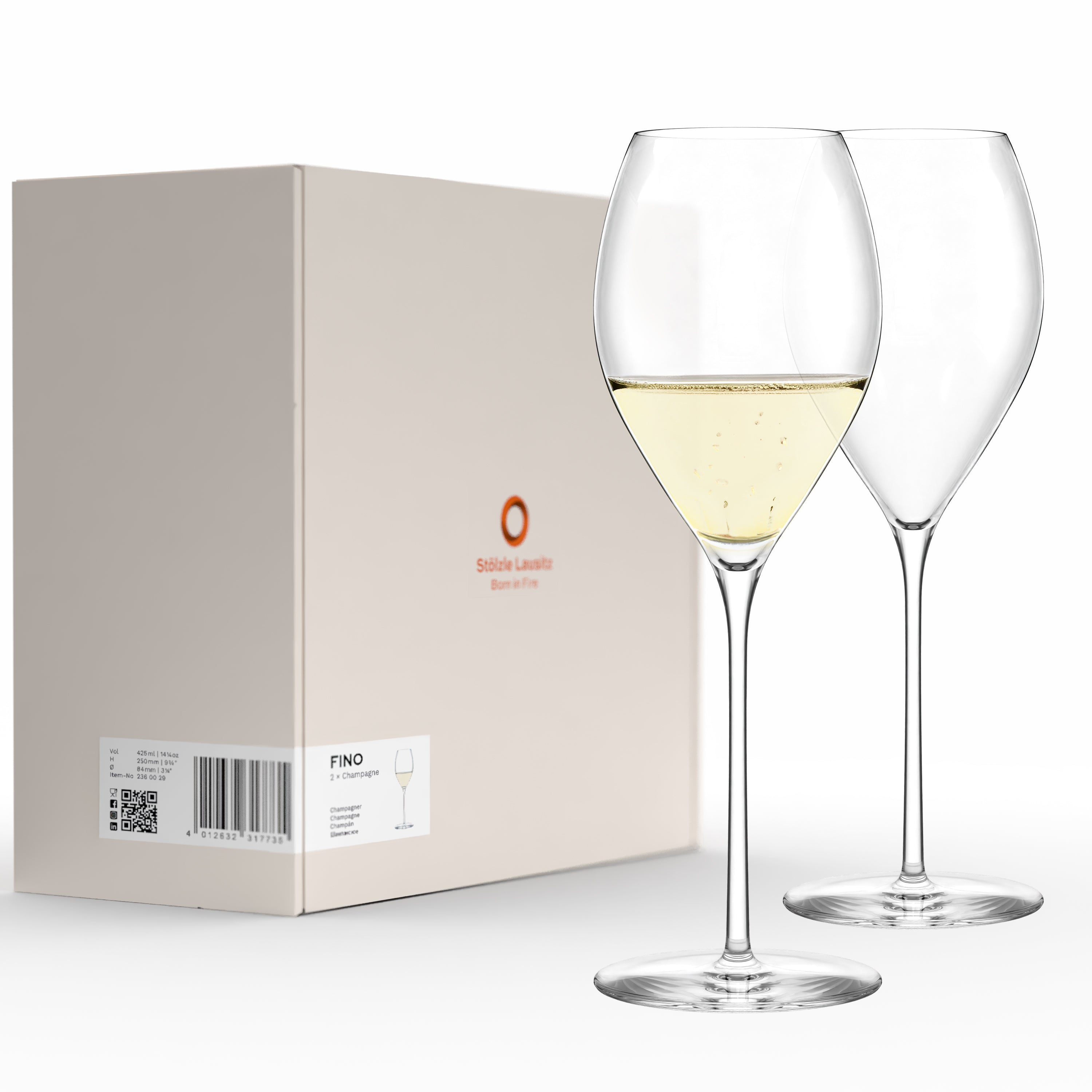 Stölzle Lausitz Sektgläser hochwertig im Set mit schlichter Verpackung und elegantem Design
