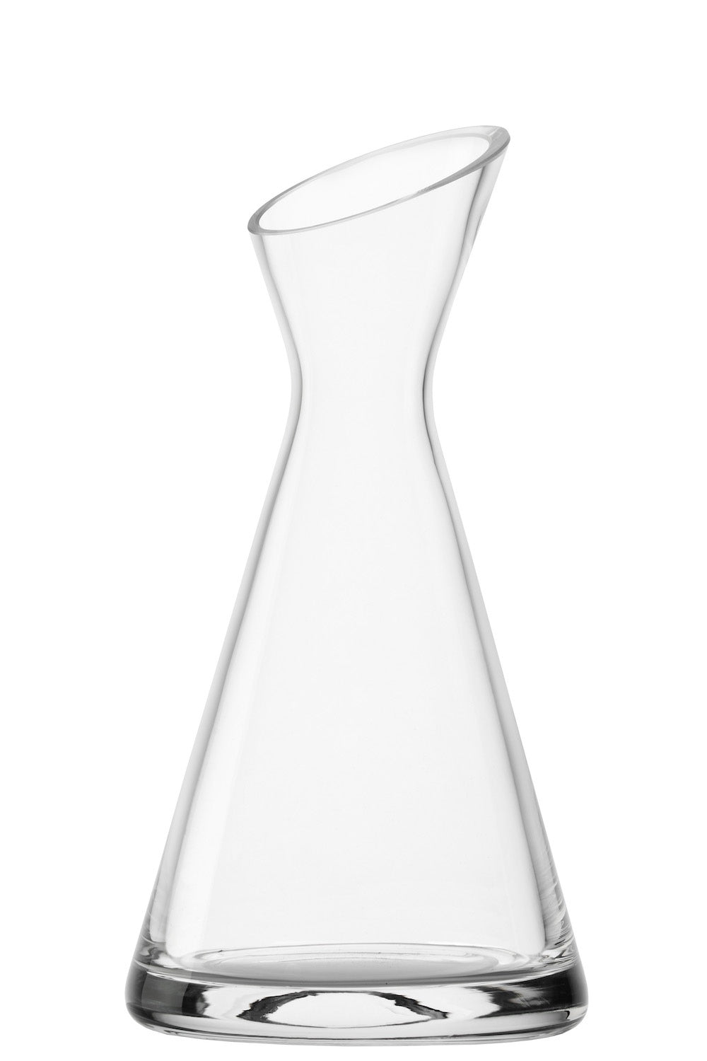 Elegante Karaffe 0,35 l Stölzle aus klarem Glas mit modernem, geschwungenem Design