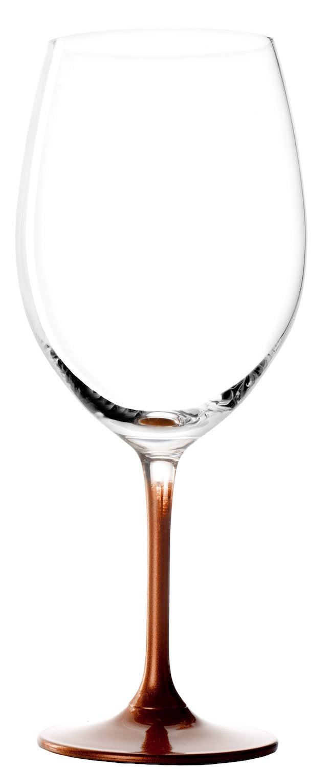 Elegantes Stölzle Lausitz Glas mit goldfarbenem Fuß für besondere Anlässe