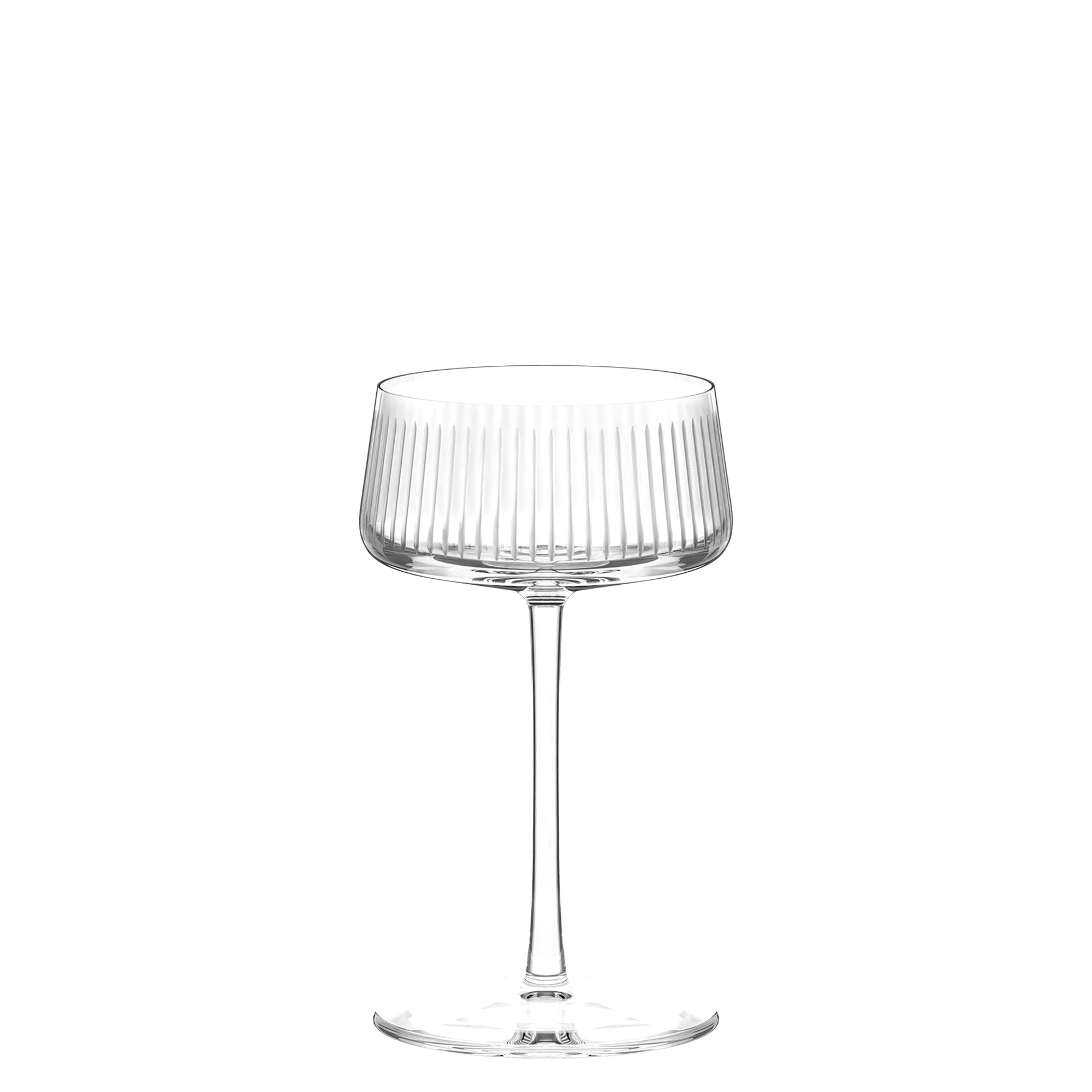 Elegantes Stölzle Lausitz Gläser mit geriffeltem Design für Cocktails und Desserts