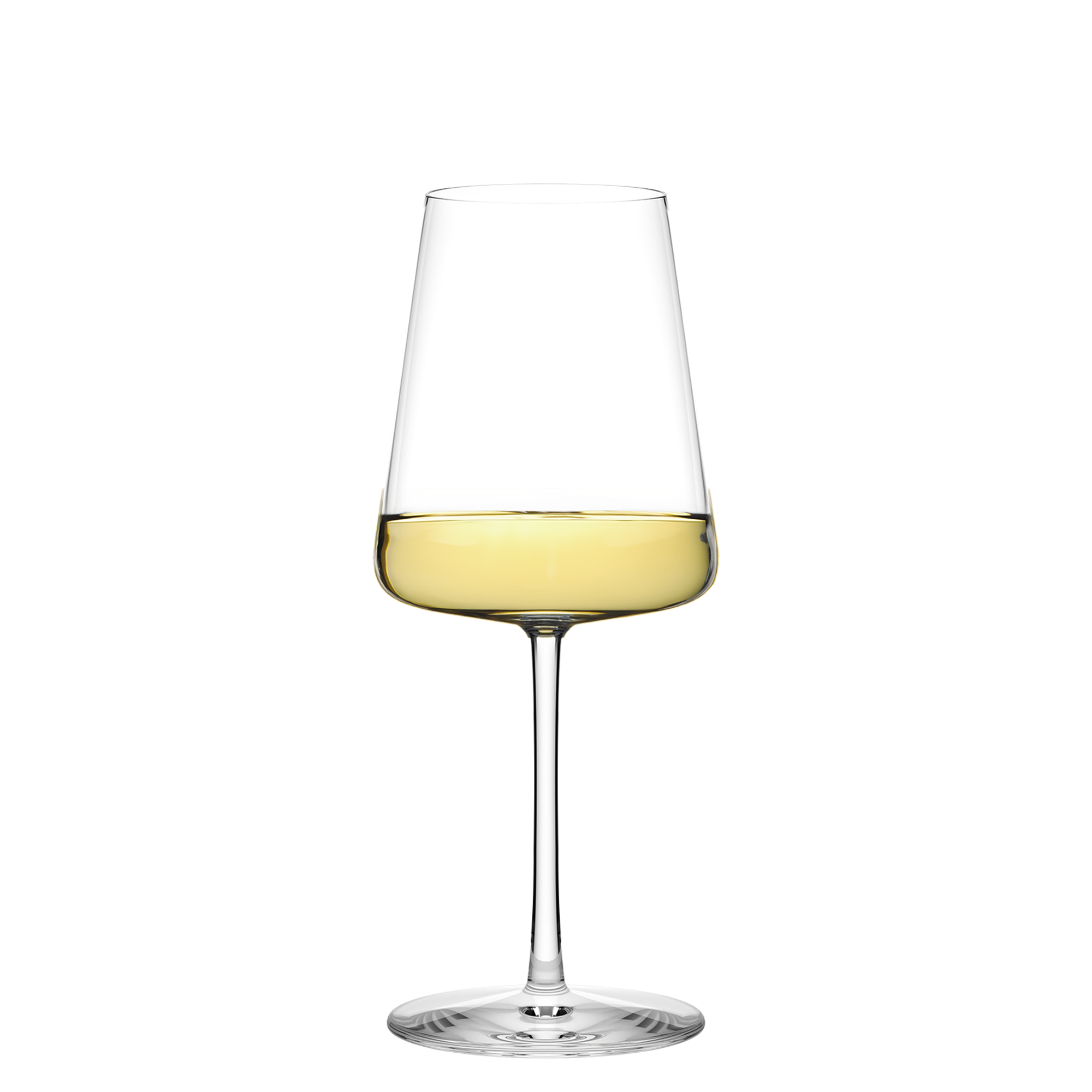 Eleganter Stölzle Lausitz Weißweinkelche aus feinem Glas mit klarer Form und goldenem Wein