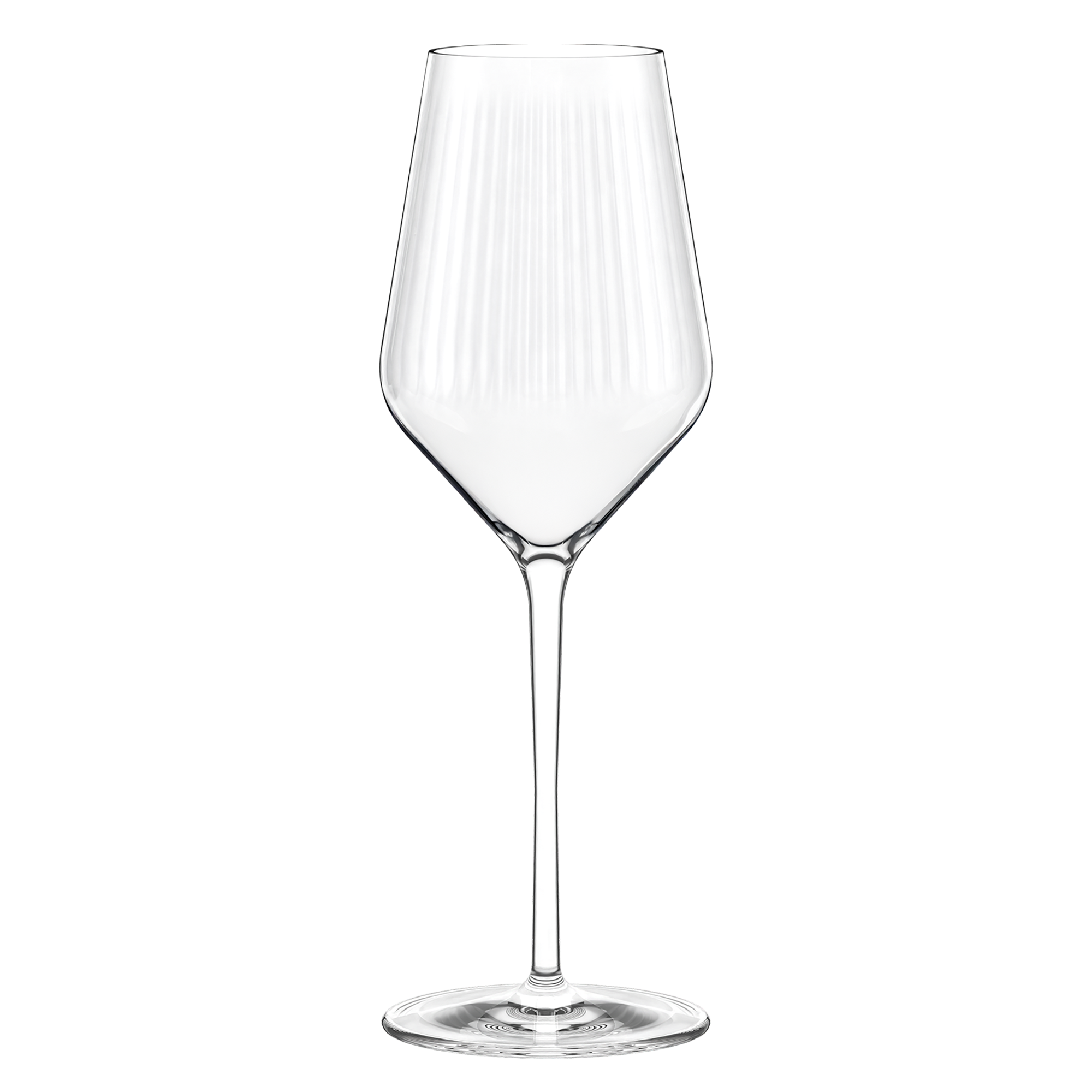 Eleganter Stölzle Lausitz Symphony Weißweinkelch mit stilvollem, geripptem Design für besondere Anlässe