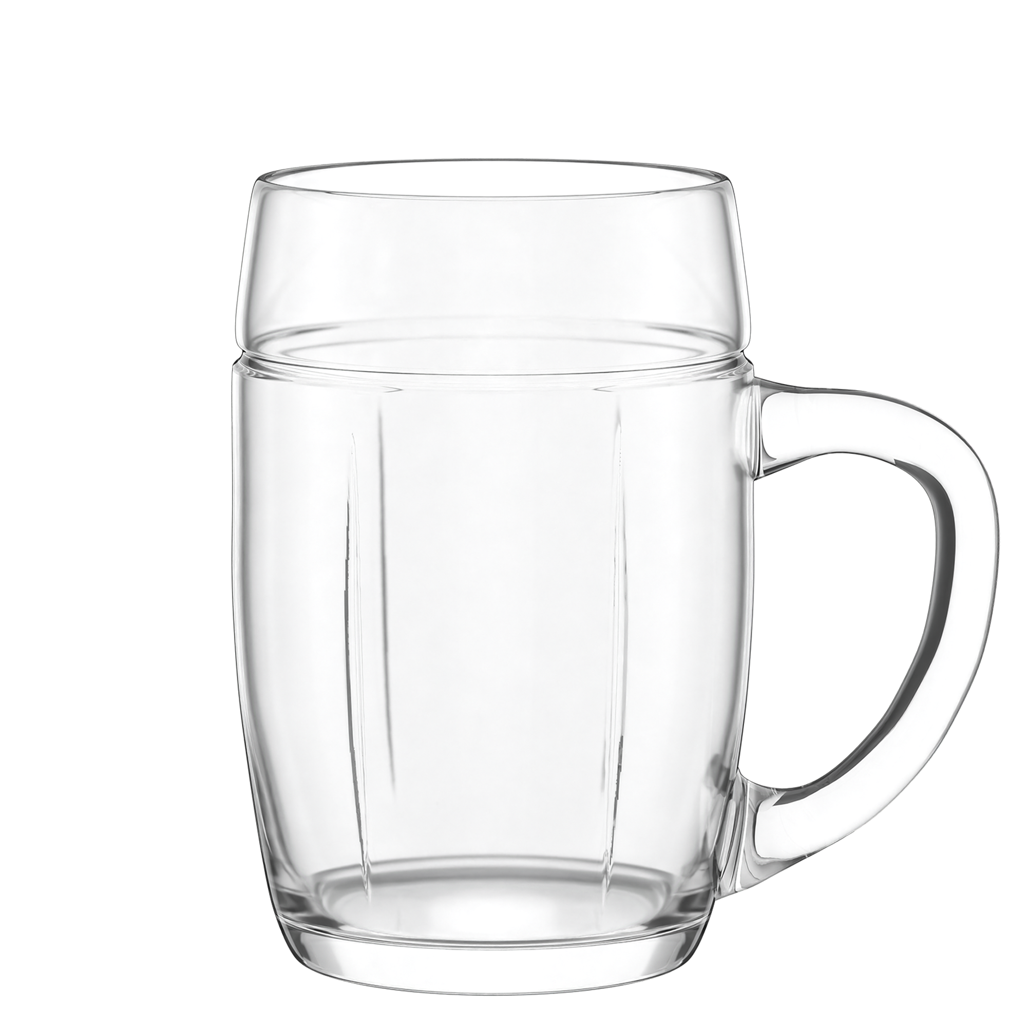 Oberglas traditionelle Bierkrüge aus Deutschland, klar und robust für Bierliebhaber