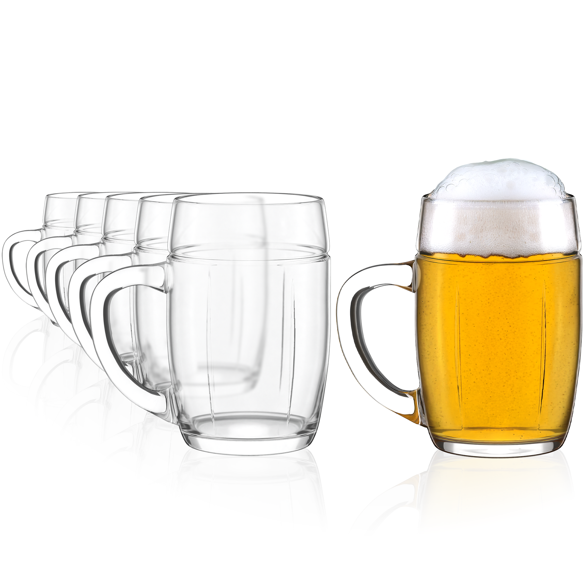 Traditionelle Bierkrüge aus Deutschland, robustes Design mit henkel für das perfekte Biererlebnis