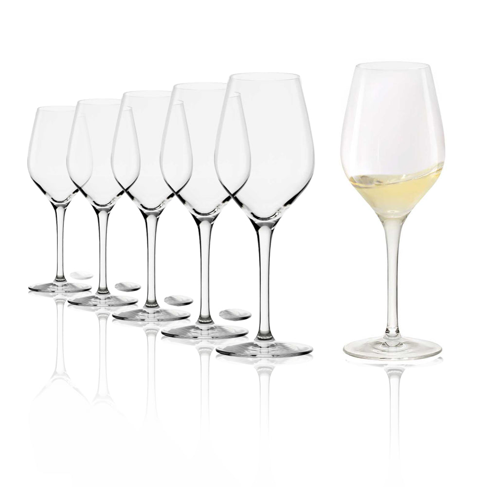 Verkostungsglas Exquisit Set aus sechs eleganten Gläsern für Weinliebhaber und Verkostungen