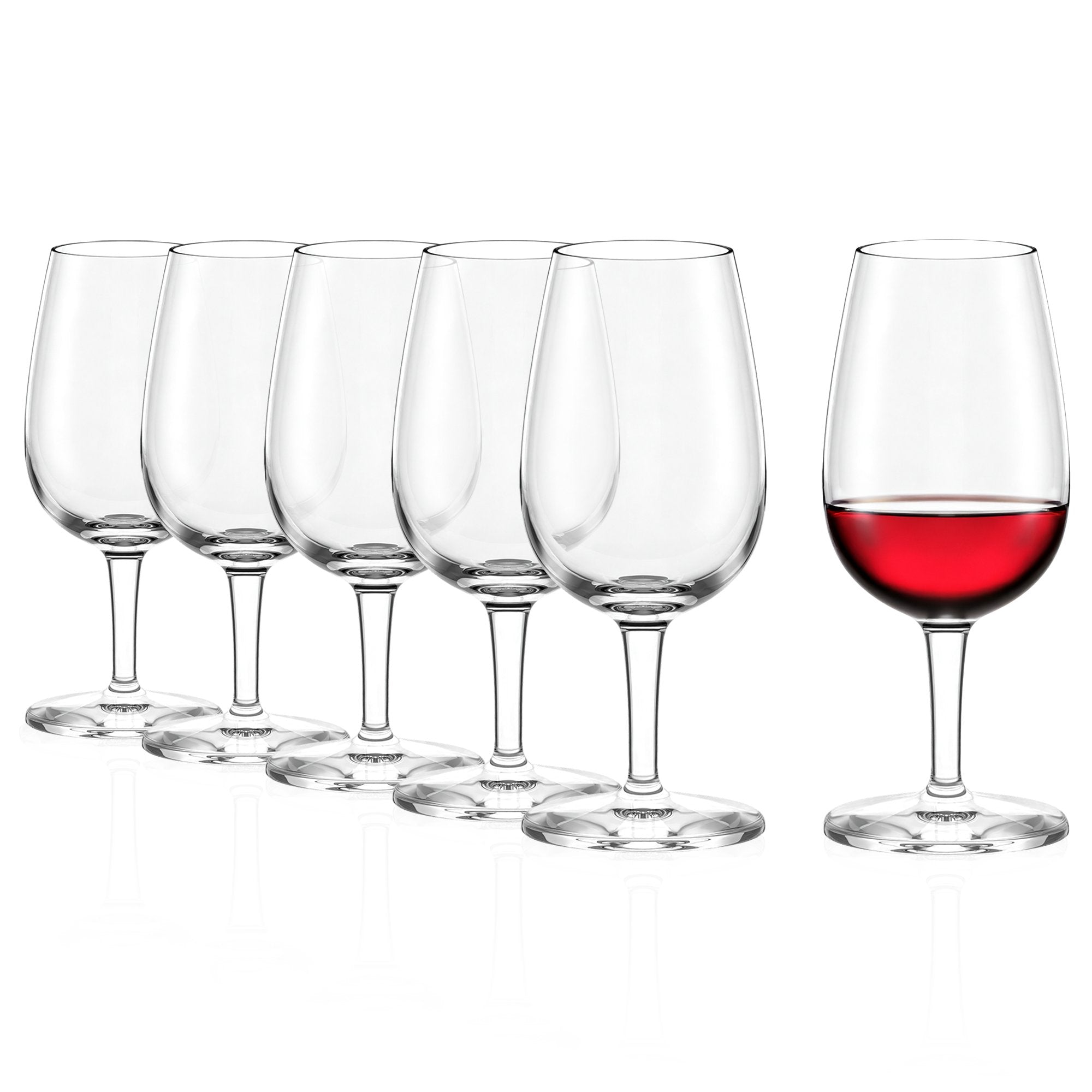 Stölzle Lausitz Verkostungsglas Set mit sechs eleganten Weingläsern für Weinliebhaber