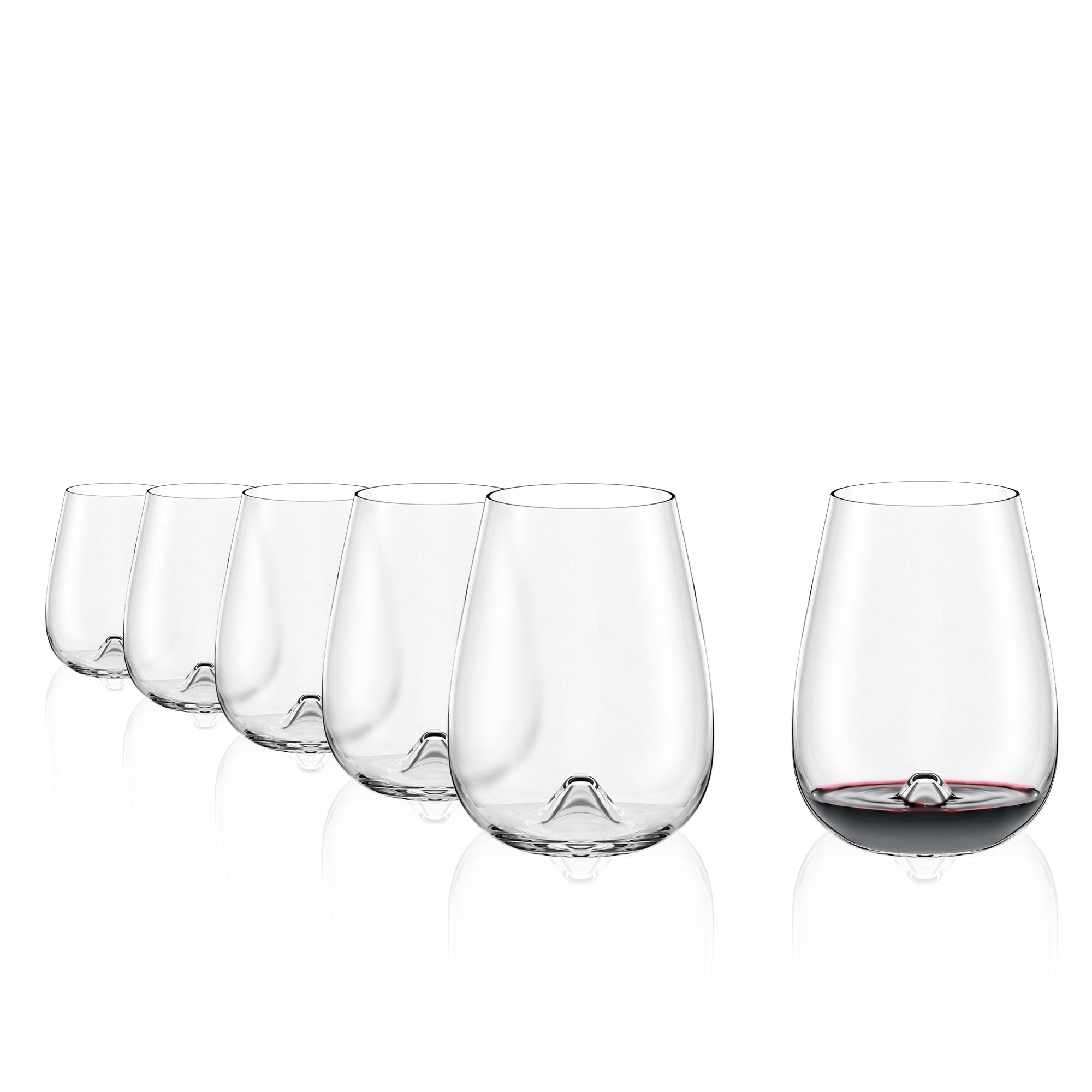 Vulcanos Glas 6er Set kaufen, elegantes Glasdesign ideal für Weine und Cocktails