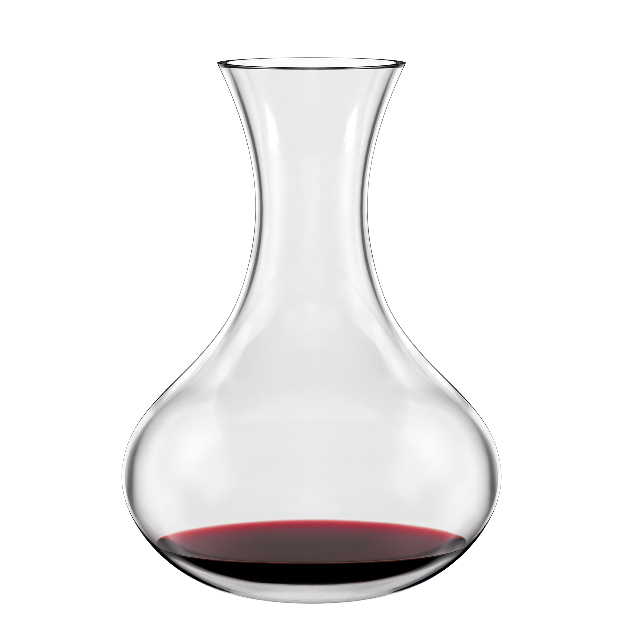 Eleganter Weindekanter Made in Germany aus klarem Glas für die optimale Sauerstoffierung von Wein
