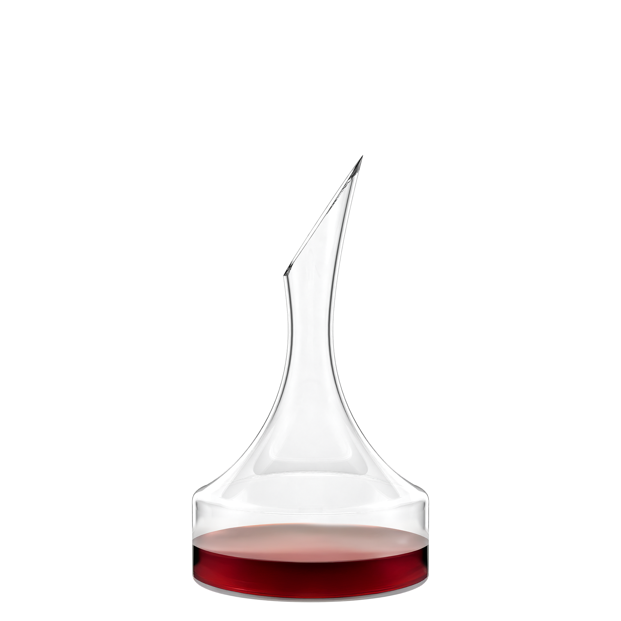 Stölzle Lausitz Weindekanter Osorno Design aus klarem Glas mit elegantem, geschwungenem Ausguss