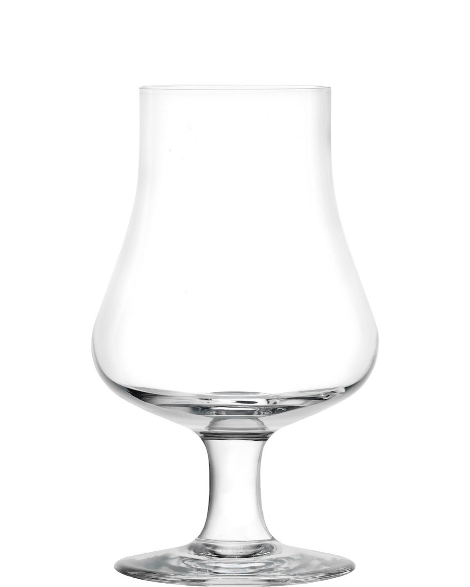 Elegantes Stölzle Lausitz Whisky Nosing Glas mit geschwungener Form für optimales Aromaerlebnis