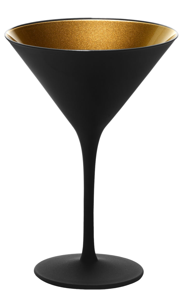 Elements Cocktailbowl Black/Gold 6-Set