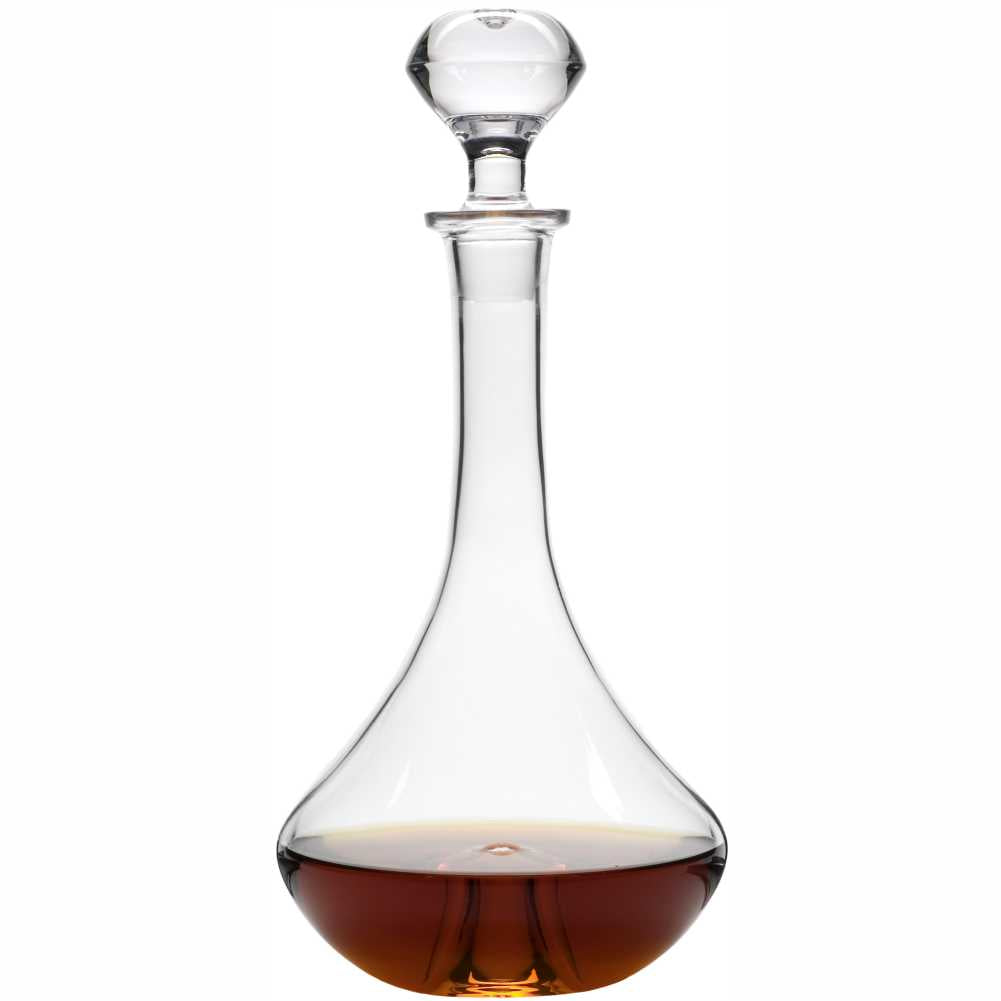 Stölzle Lausitz hochwertige Whisky Karaffe aus Glas mit elegantem Design und praktischem Korken